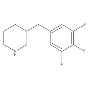 3-[(3,4,5-Trifluorophenyl)methyl]piperidine Structure