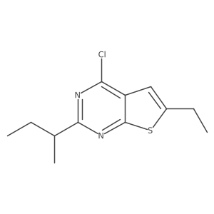 2-(Sec-butyl)-4-chloro-6-ethylthieno[2,3-d]pyrimidine Structure
