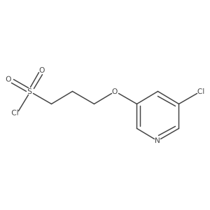 3-[(5-Chloropyridin-3-yl)oxy]propane-1-sulfonyl chloride结构式