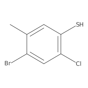 4-Bromo-2-chloro-5-methylbenzenethiol Structure