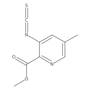 2-Pyridinecarboxylic acid, 3-isothiocyanato-5-methyl-, methyl ester Structure