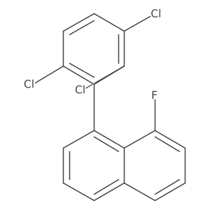 1-Fluoro-8-(2,3,6-trichlorophenyl)naphthalene结构式