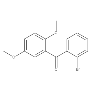 (2-Bromophenyl)(2,5-dimethoxyphenyl)methanone Structure