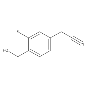 3-Fluoro-4-(hydroxymethyl)phenylacetonitrile Structure