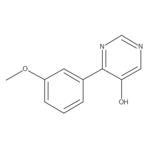 5-Pyrimidinol, 4-(3-methoxyphenyl)-结构式