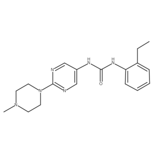 1-(2-Ethylphenyl)-3-[2-(4-methylpiperazin-1-yl)pyrimidin-5-yl]urea Structure