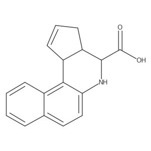 (3aR,4S,11cS)-3a,4,5,11c-tetrahydro-3H-benzo[f]cyclopenta[c]quinoline-4-carboxylic acid结构式