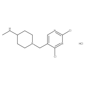 [1-(2,4-Dichloro-pyrimidin-5-ylmethyl)-piperidin-4-yl]-methyl-amine hydrochloride结构式