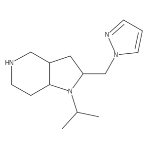 (2S,3aR,7aS)-2-((1H-pyrazol-1-yl)methyl)-1-isopropyloctahydro-1H-pyrrolo[3,2-c]pyridine Structure