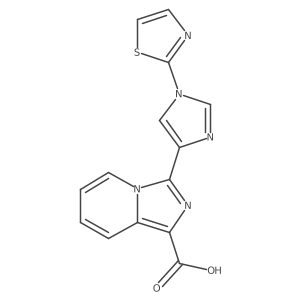 3-(1-(Thiazol-2-yl)-1H-imidazol-4-yl)imidazo[1,5-a]pyridine-1-carboxylic acid结构式