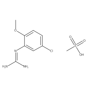 N-(5-chloro-2-methoxyphenyl)guanidine methanesulfonate Structure