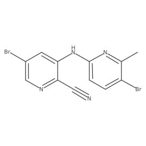 5-Bromo-3-[(5-bromo-6-methyl-2-pyridinyl)amino]-2-pyridinecarbonitrile Structure