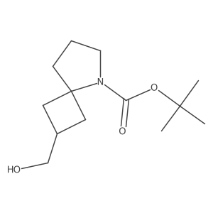 tert-Butyl 2-(hydroxymethyl)-5-azaspiro[3.4]octane-5-carboxylate结构式