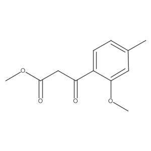 Methyl 3-(2-methoxy-4-methylphenyl)-3-oxopropanoate Structure
