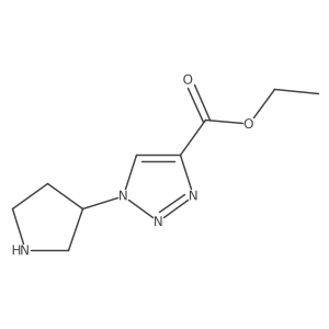 Ethyl 1-(pyrrolidin-3-yl)-1H-1,2,3-triazole-4-carboxylate Structure