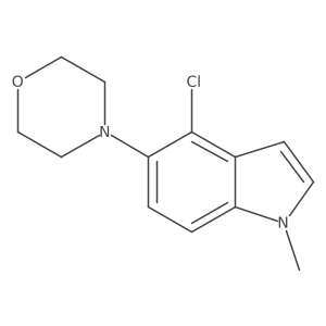 4-(4-Chloro-1-methylindol-5-yl)morpholine Structure