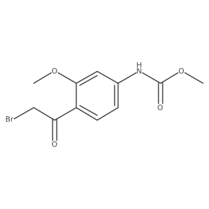 methyl N-[4-(2-bromoacetyl)-3-methoxyphenyl]carbamate结构式