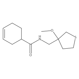 N-((3-methoxytetrahydrothiophen-3-yl)methyl)cyclohex-3-enecarboxamide结构式