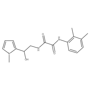 N1-(2,3-dimethylphenyl)-N2-(2-hydroxy-2-(1-methyl-1H-pyrrol-2-yl)ethyl)oxalamide结构式