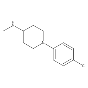 1-(4-chlorophenyl)-N-methylpiperidin-4-amine结构式