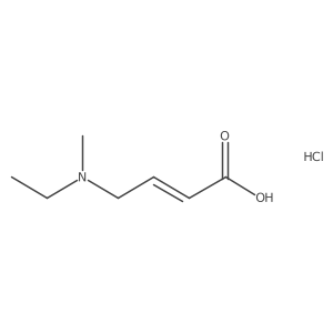 4-(Ethyl(methyl)amino)but-2-enoic acid hydrochloride Structure