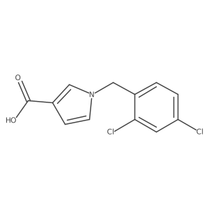 1-[(2,4-dichlorophenyl)methyl]-1H-pyrrole-3-carboxylic acid结构式
