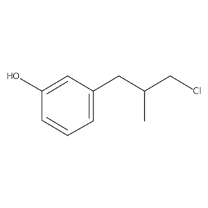 3-(3-Chloro-2-methylpropyl)phenol结构式