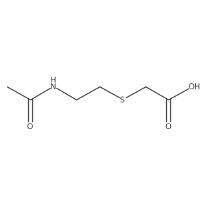 2-[(2-Acetamidoethyl)sulfanyl]acetic acid结构式