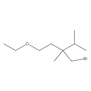 3-(Bromomethyl)-1-ethoxy-3,4-dimethylpentane Structure