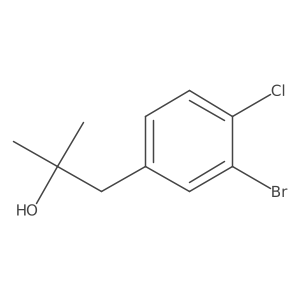 1-(3-Bromo-4-chlorophenyl)-2-methylpropan-2-ol Structure