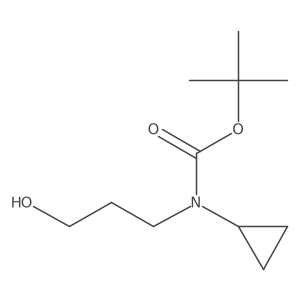 Tert-butyl cyclopropyl(3-hydroxypropyl)carbamate结构式