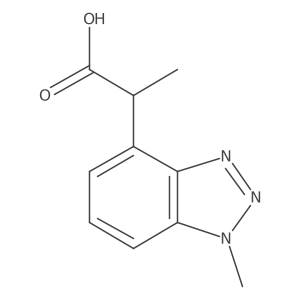 2-(1-methyl-1H-1,2,3-benzotriazol-4-yl)propanoic acid Structure