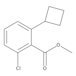 Methyl 2-chloro-6-cyclobutylbenzoate Structure