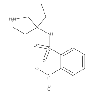 N-[3-(Aminomethyl)pentan-3-yl]-2-nitrobenzene-1-sulfonamide Structure