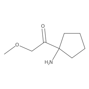 1-(1-Aminocyclopentyl)-2-methoxyethan-1-one结构式