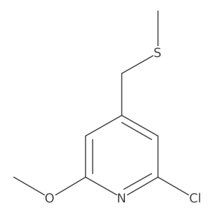 2-Chloro-6-methoxy-4-[(methylsulfanyl)methyl]pyridine结构式