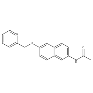 2-Acetylamino-6-(2-pyridylmethyloxy)naphthalene Structure