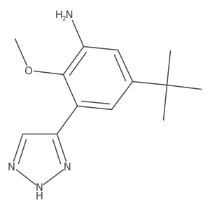 5-(tert-Butyl)-2-methoxy-3-(1H-1,2,3-triazol-5-yl)aniline Structure