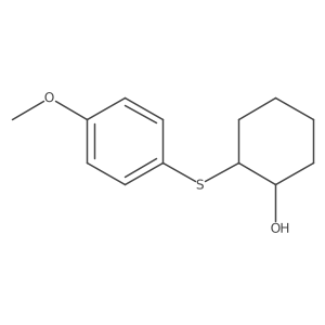(1S,2S)-2-[(4-methoxyphenyl)sulfanyl]cyclohexan-1-ol Structure
