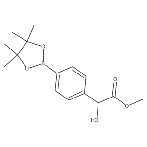 Methyl 2-hydroxy-2-(4-(4,4,5,5-tetramethyl-1,3,2-dioxaborolan-2-YL)phenyl)acetate Structure