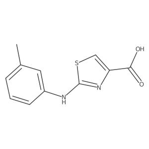 2-m-Tolylaminothiazole-4-carboxylic acid结构式