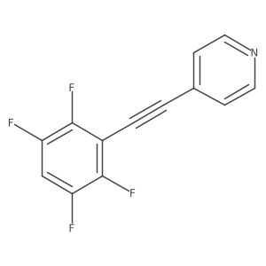 4-[(2,3,5,6-Tetrafluorophenyl)ethynyl]pyridine Structure
