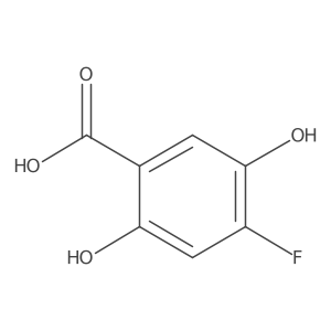 4-Fluoro-2,5-dihydroxybenzoic acid结构式