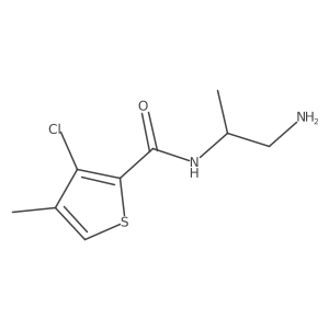 2-Thiophenecarboxamide, N-(2-amino-1-methylethyl)-3-chloro-4-methyl-结构式