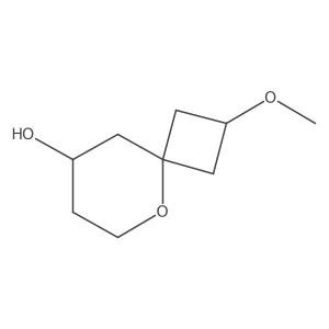 2-Methoxy-5-oxaspiro[3.5]nonan-8-ol结构式