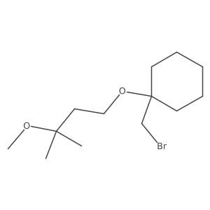1-(Bromomethyl)-1-(3-methoxy-3-methylbutoxy)cyclohexane结构式
