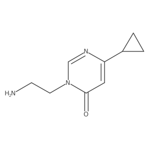 3-(2-aminoethyl)-6-cyclopropyl-pyrimidin-4-one结构式