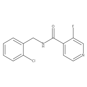 N-[(2-chlorophenyl)methyl]-3-fluoropyridine-4-carboxamide Structure