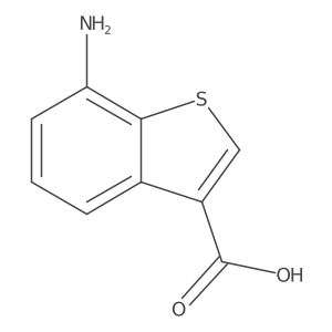 7-Amino-1-benzothiophene-3-carboxylic acid Structure