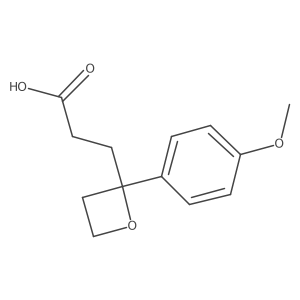 3-(2-(4-Methoxyphenyl)oxetan-2-yl)propanoic acid结构式